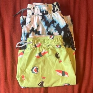 Boys size 13/14 swim shorts (2 pair like new)
